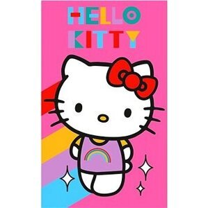 Carbotex Detský uterák Hello Kitty Rainbow 30 × 50 cm