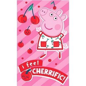 Carbotex Dětský ručník Prasátko Pepina jako třešnička, 30 × 50 cm