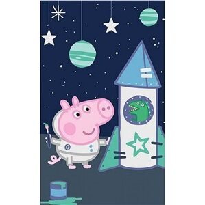 Carbotex Dětský ručník Prasátko Pepina Tomík Astronaut, 30 × 50 cm