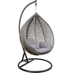 HOUSELAND Závesné kreslo Bliss XL, sivé