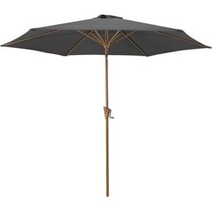 ROJAPLAST Slnečník naklápací WOOD, sivý, 3 m
