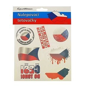 SPORTTEAM Tetovacie obtlačky ČR 3 2 ks