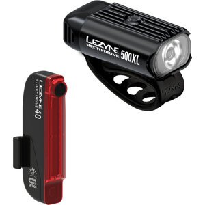 Lezyne Hecto Drive 500XL/Stick+ Drive Pair/Black/Black