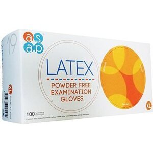 ASAP Latexové rukavice bez púdru 100 ks XL